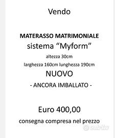 Materasso matrimoniale in memory foam