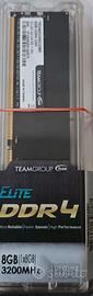 RAM DDR4 8GB 3200MHz Team Elite TED48G3200MHzC2201