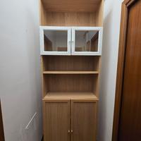 Libreria Billy Ikea rovere con ante 
