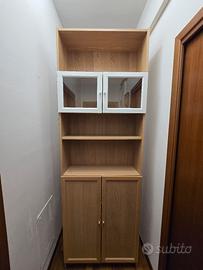 Libreria Billy Ikea rovere con ante 