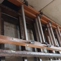 2 doppie scale una in fibra / all, altra in legno