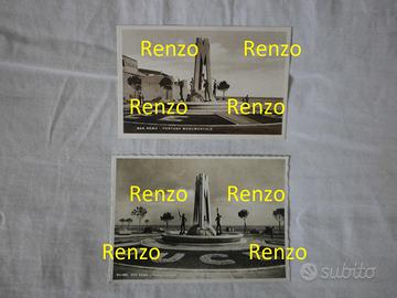 San Remo : 2 Cartoline.Ventennio : FONTANA MONUM