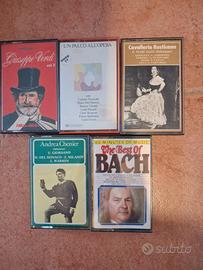 5 musicassette  musica classica e ope