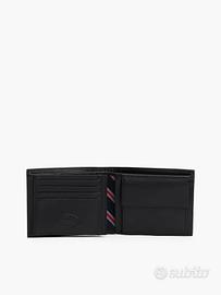 Portafoglio pelle nera Tommy Hilfiger