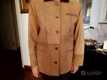 Giacca pelle Burberry foderata tg. 46
