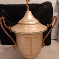 Coppa Urna Vaso vintage Ottone E Alluminio  H 78