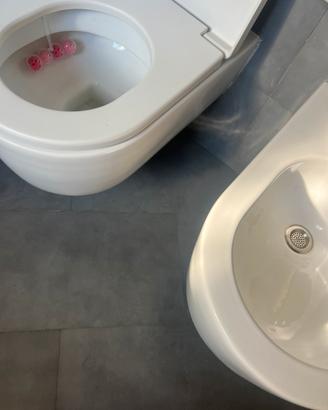 Coppia sanitari sospesi