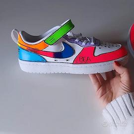 nike court borough personalizzate neon 