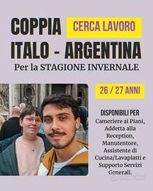 Coppia Lavoro per Stagione Invernale, Housekeeping