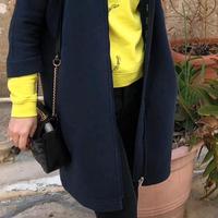 Max mara cappotto leggero blu navy