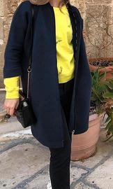 Max mara cappotto leggero blu navy