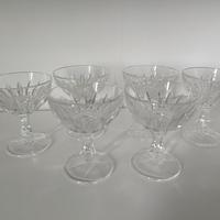 Set Bicchieri e Coppe in Vetro Lavorato - 14 Pezzi