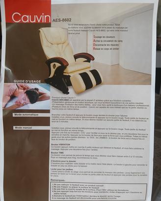 Cauvin poltrona vintage AES 8602 massaggiante