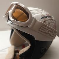 casco sci bambina Alpina con occhiale salice