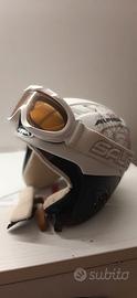 casco sci bambina Alpina con occhiale salice