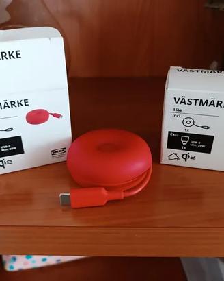 Set 2 Caricabatterie Wireless IKEA Vastmarker 15w