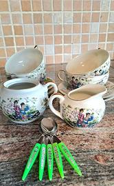 Servizio da tè/caffè vintage in porcellana