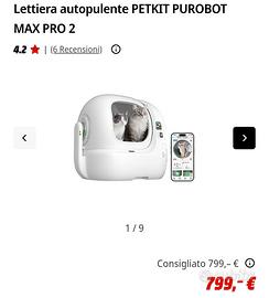 Lettiera autopulente con telecamera