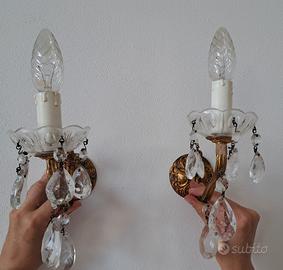 N.2 Lampade da muro stile Liberty