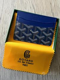Porta carte Goyard originale – colore blu