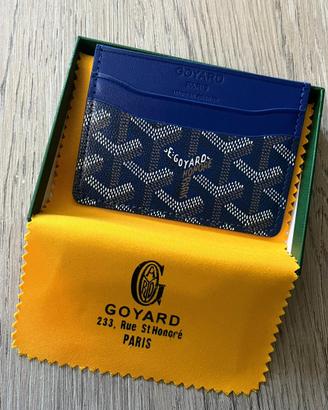 Porta carte Goyard originale – colore blu