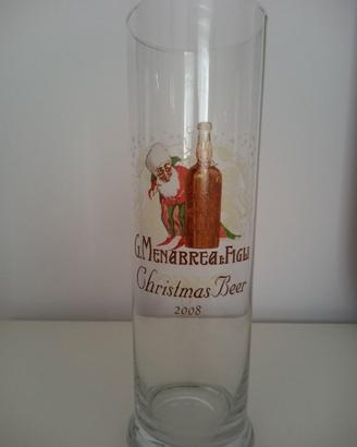 Birra Menabrea - 6 bicchieri Christmas Beer NUOVI