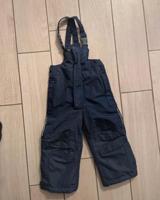 Tuta salopette da sci 86/92 cm 18/24 24/30 mesi