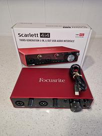 SCHEDA INTERFACCIA AUDIO USB 4 IN / 4 OUT FOCUSRIT