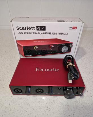 SCHEDA INTERFACCIA AUDIO USB 4 IN / 4 OUT FOCUSRIT