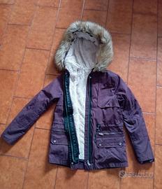 Parka per ragazza con cappuccio 