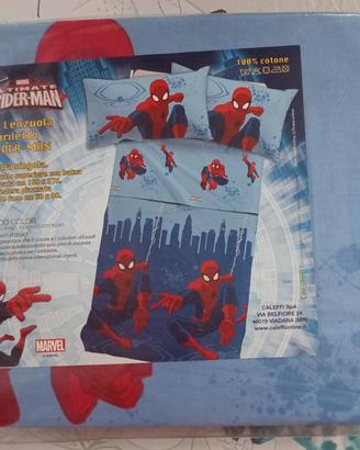 Set lenzuola copriletto Spider-Man
