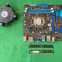 Scheda Madre Asus P8H61-M LE Con  RAM  CPU PSU