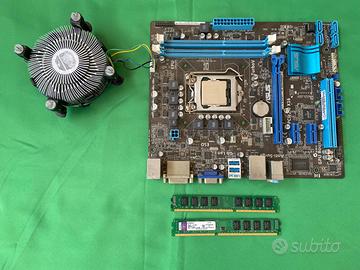 Scheda Madre Asus P8H61-M LE Con  RAM  CPU PSU