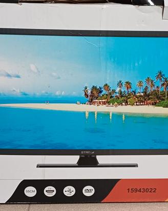 TV STAN 21,5" 12 VOLTS   CON LETTORE DVD INTEGRATO