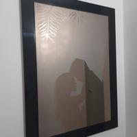 Specchio amanti Nazaret anni 90 laccato nero 