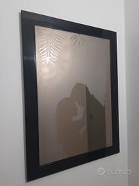 Specchio amanti Nazaret anni 90 laccato nero 