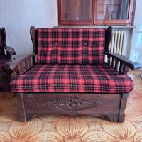 Poltrone - letto in legno massello stile montagna