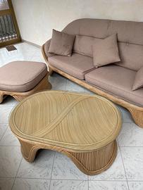 Salotto in rattan