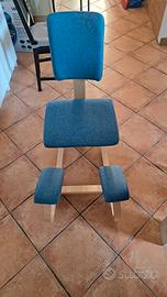 HOMCOM Sedia Ergonomica a Inginocchiatoio