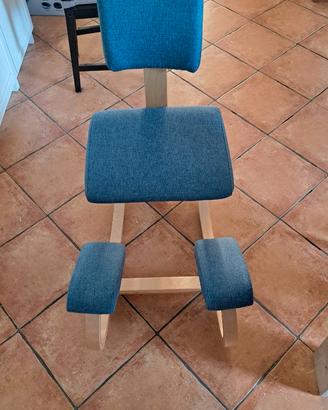 HOMCOM Sedia Ergonomica a Inginocchiatoio