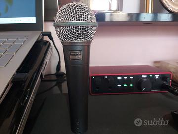 Shure Beta 58A originale – microfono dinamico voce