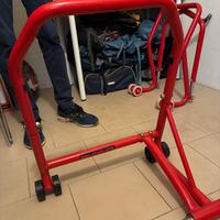 Cavalletto moto posteriore monobraccio