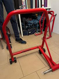 Cavalletto moto posteriore monobraccio