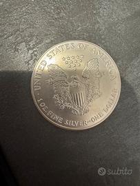 Moneta arg. Aquila Usa 1993 1 dollaro FDC