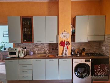 Cucina verde chiaro moderna