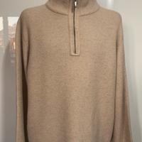 Maglione beige uomo lana XL
