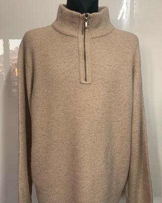Maglione beige uomo lana XL