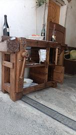 banco falegname morsa legno lavoro 