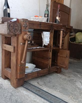 banco falegname morsa legno lavoro 