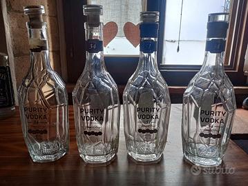 4 bottiglie purity vodka 